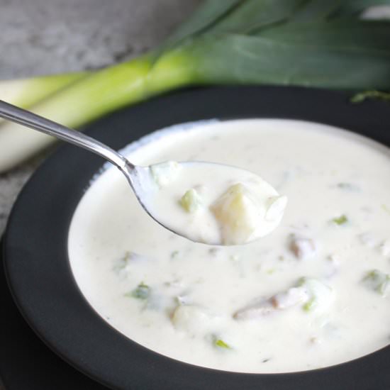 Market Street Clam Chowder - Recipe photo by My Biscuits are Burning