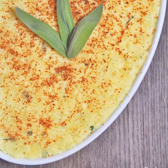 Mashed Potatoes with Goat Cheese - Recipe photo by Sprinkles and Sauce