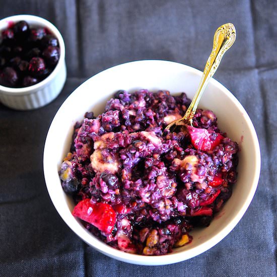 Berry Pie Overnight Oats - Recipe photo by CookiestoKale