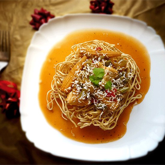 Vegetarian American Chopsuey - Recipe photo by RachnasKitchen