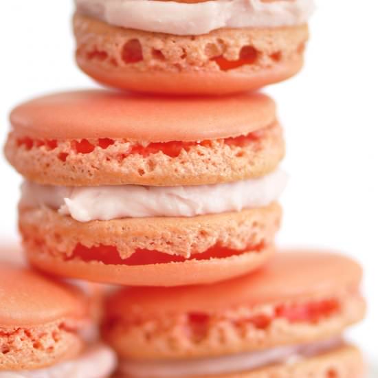 French Macarons - Recipe photo by thevegetarianginger