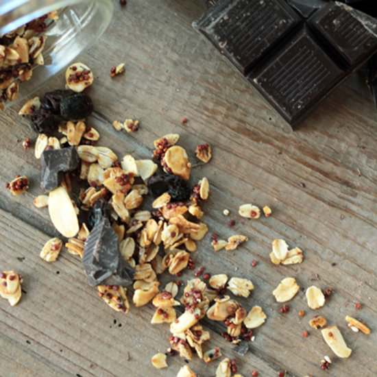Dark Chocolate Granola with Za'atar - Recipe photo by capefearnutrition