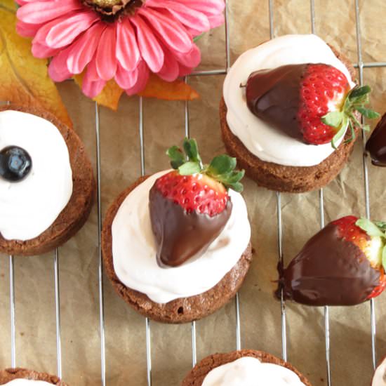 Brownies with Cream Cheese Frosting - Recipe photo by ilonaspassion