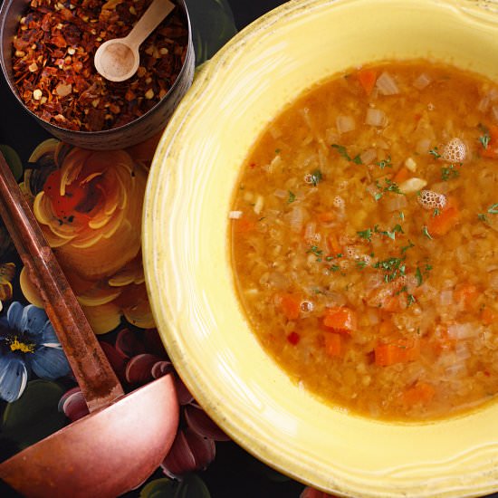 New York Times Red Lentil Soup - Recipe photo by fcottage