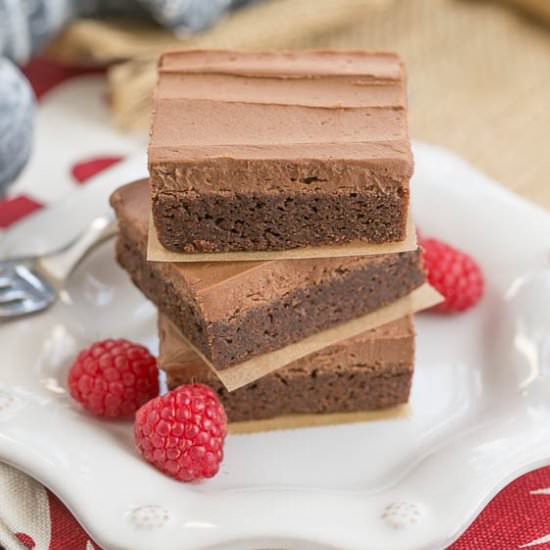 Rich Frosted Brownies - Recipe photo by thatskinnychickcanbake