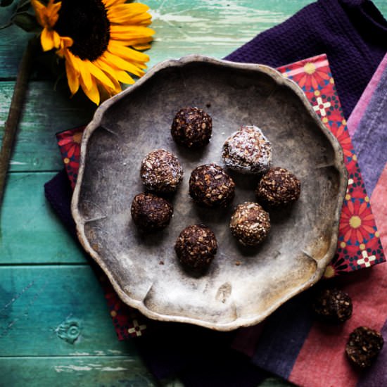 Date and Seed Power Balls - Recipe photo by Camera and Clementine