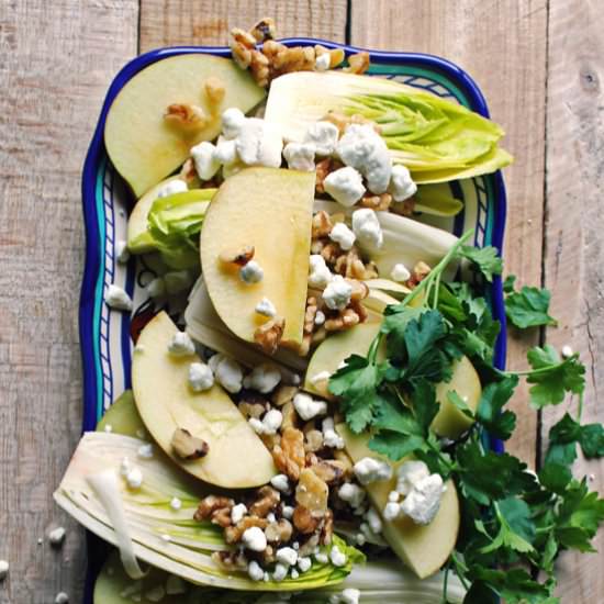 Belgian Endive and Apple Salad - Recipe photo by Rhubarbarians