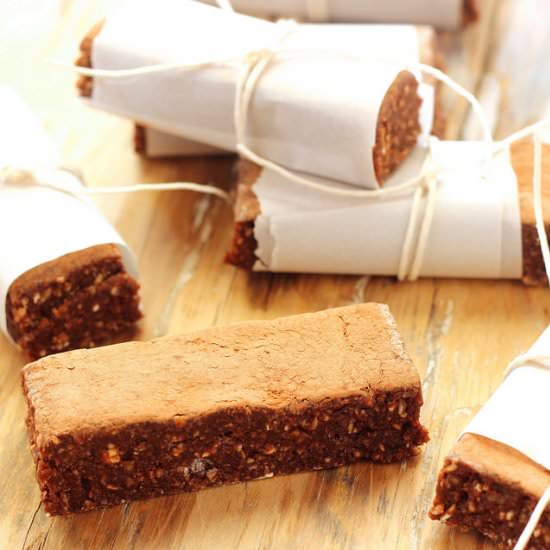Vegan German Chocolate Energy Bars - Recipe photo by Craving Something Healthy