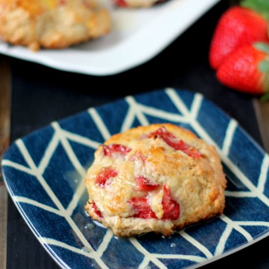 Strawberry Biscones & Orange Glaze - Recipe photo by DomesticSuperhero