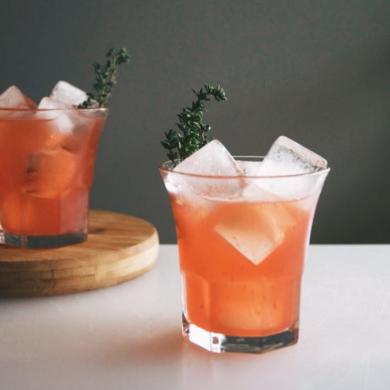 Blood Orange Whiskey Cocktail - Recipe photo by hollyandflora