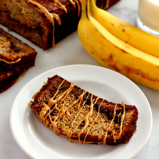 Peanut Butter Cup Banana Bread - Recipe photo by pumpkinnspice