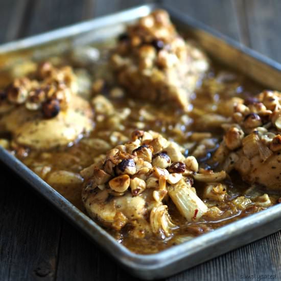 Roast Chicken with Saffron - Recipe photo by simply sated