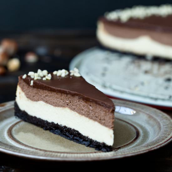 Nutella Cheesecake - Recipe photo by Home Cooking Adventure