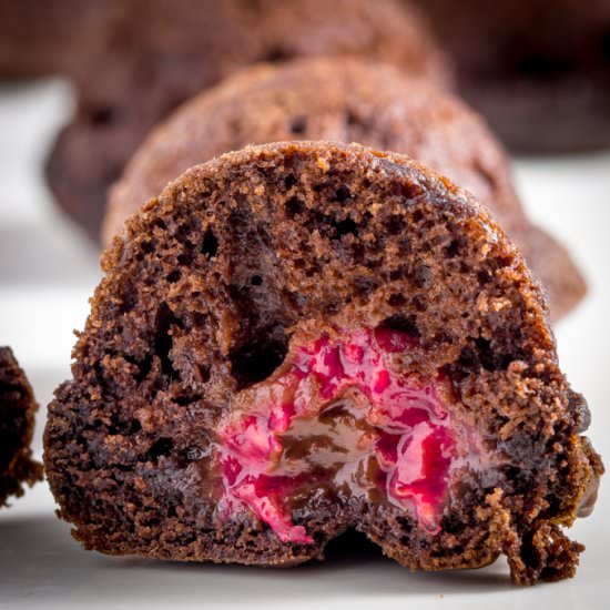 Chocolate Raspberry Bites - Recipe photo by KitchenSanctuary