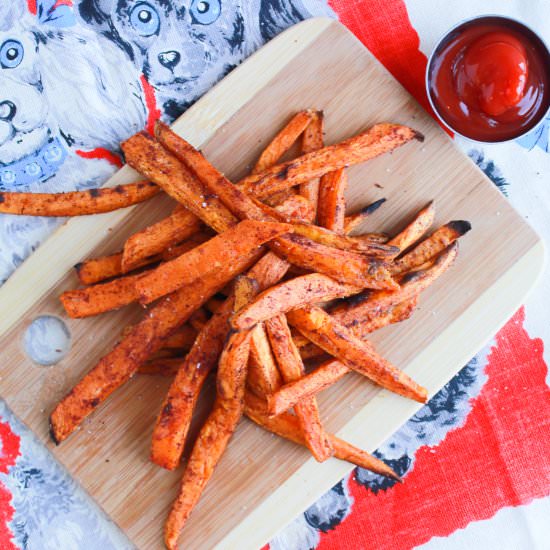 Easy Sweet Potato Fries - Recipe photo by BigHairandFoodieFare