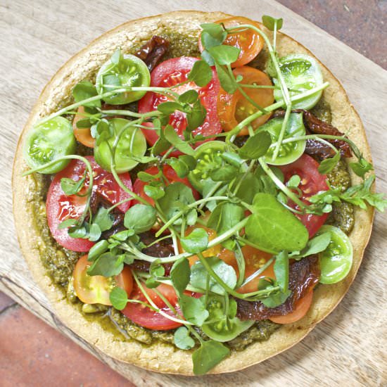 Green Pizza with Quinoa Crust - Recipe photo by JENNIFERMEDHURST