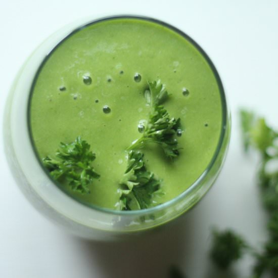 Sweet Green Ginger Parsley Smoothie - Recipe photo by practical-stewardship