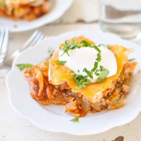 Enchilada Casserole - Recipe photo by mypurplespoon