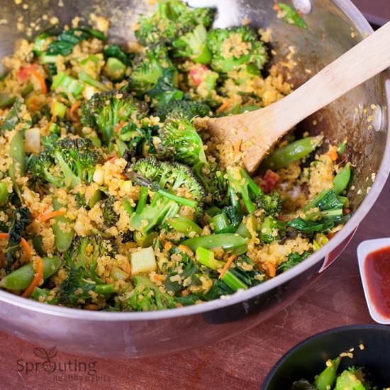 Quinoa Veggie Stir Fry - Recipe photo by sprouting healthy habits
