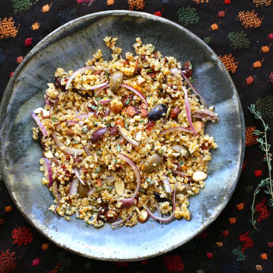Freekah with Sundried Tomatoes - Recipe photo by Petit World Citizen