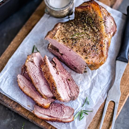 Greek Roast Lamb - Recipe photo by supergoldenbakes