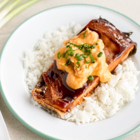 Asian Salmon with Sriracha Sauce - Recipe photo by prairiecalifornian