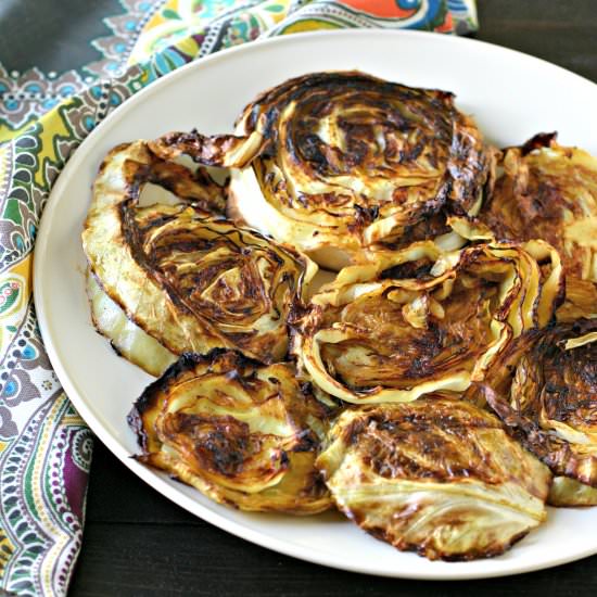 Indian Spiced Roasted Cabbage Steak - Recipe photo by EverydayMaven