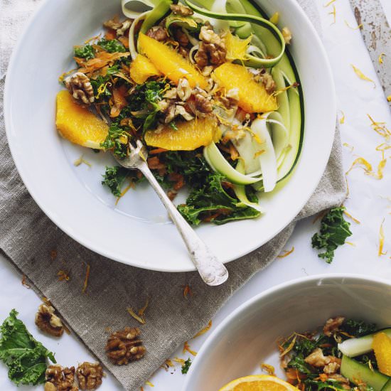 Carrot, Zucchini & Orange Salad - Recipe photo by grandmothers figs