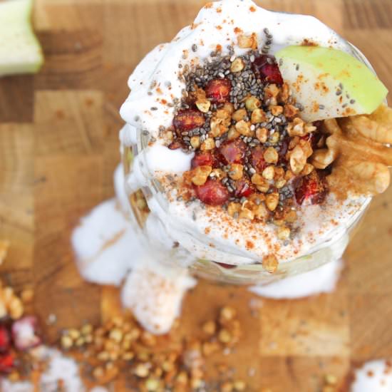 Green Apple Buckwheat Breakfast Jar - Recipe photo by reachingforgreens