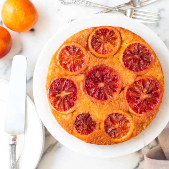 Blood Orange Upside-Down Cake - Recipe photo by beckysuebakes