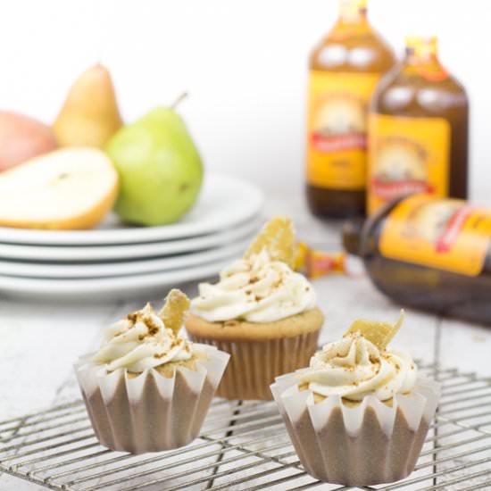 Ginger Beer Cupcakes Pear Frosting - Recipe photo by SouthernFATTY