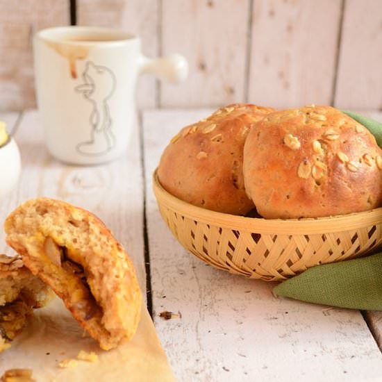 Whole Wheat Spicy Potato Buns - Recipe photo by currytrail