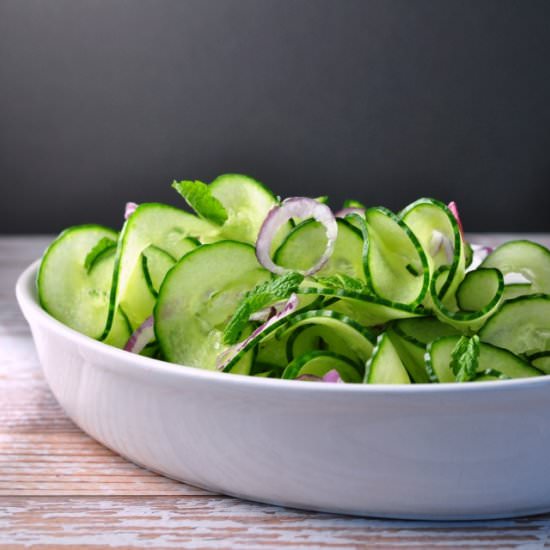 Cucumber Mint Salad - Recipe photo by Flavour and Savour