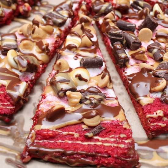 Beet Crust Dessert Pizza - Recipe photo by SavorySpin