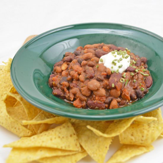 Three-Bean Pantry Chili - Recipe photo by RobinRobertson