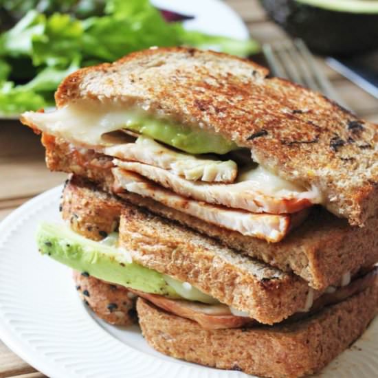 Turkey Avocado Grilled Cheese - Recipe photo by thetastybite