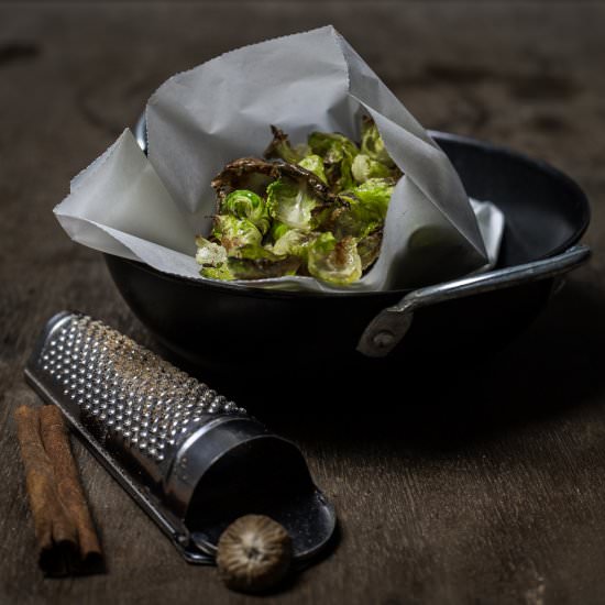 Brussle Sprouts Crisps - Recipe photo by Food with a View