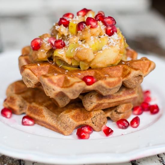 Vegan Buckwheat Waffles - Recipe photo by Madeleine Shaw