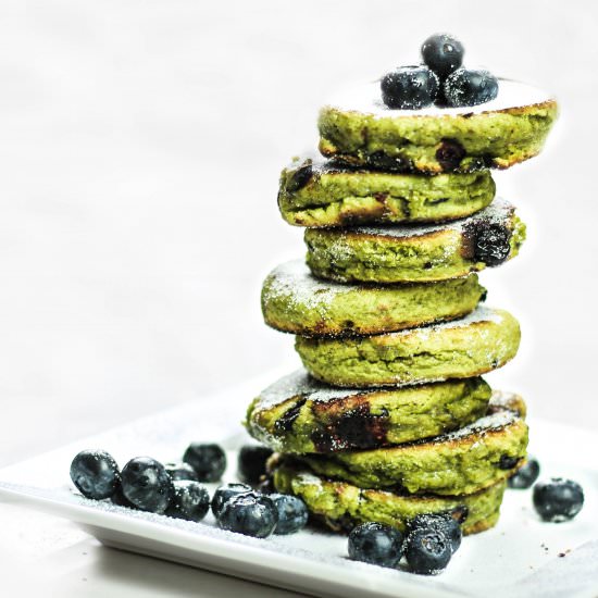 Blueberry Matcha Welsh Cakes - Recipe photo by iamchef