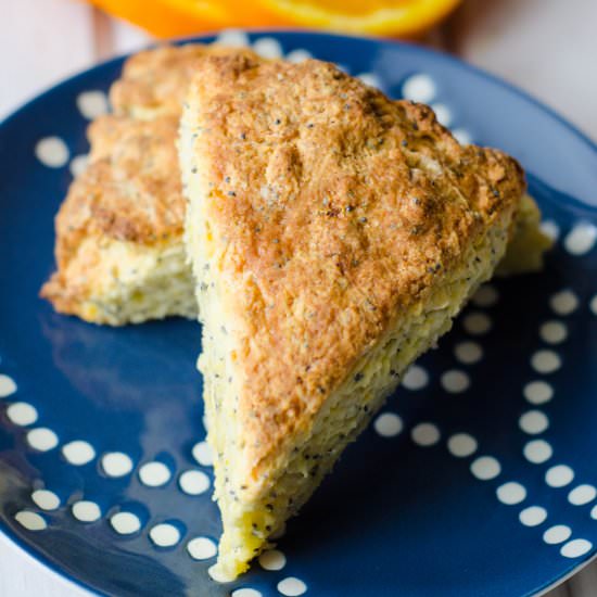 Orange Poppy Seed Scones - Recipe photo by freshaprilflours
