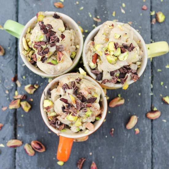 Maple Pistachio Nut Ice Cream - Recipe photo by reachingforgreens