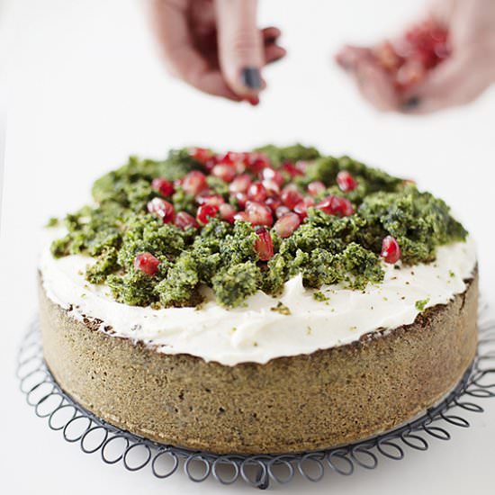 Sponge cake with spinach - Recipe photo by KinoiKuchnia