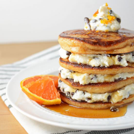 Orange Cannoli Pancakes - Recipe photo by SimpleSeasonal