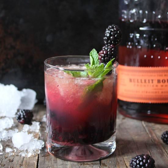 Blackberry Whiskey Smash - Recipe photo by domesticateme