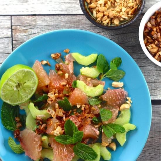 Thai Pomelo Salad - Recipe photo by borrowedsalt