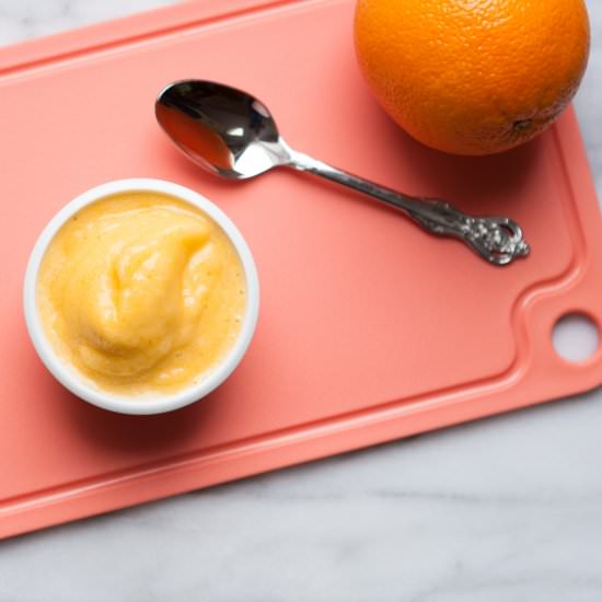 Sixty Second Orange Sorbet - Recipe photo by petitepanini