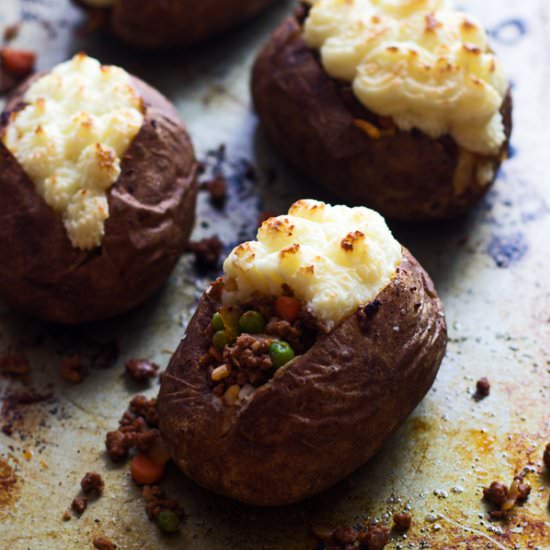 Shepard's Pie Twice Baked Potatoes - Recipe photo by sweetbasil