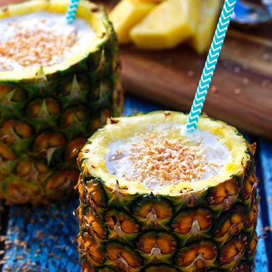 Piña Colada On the Rocks - Recipe photo by Cooks With Cocktails