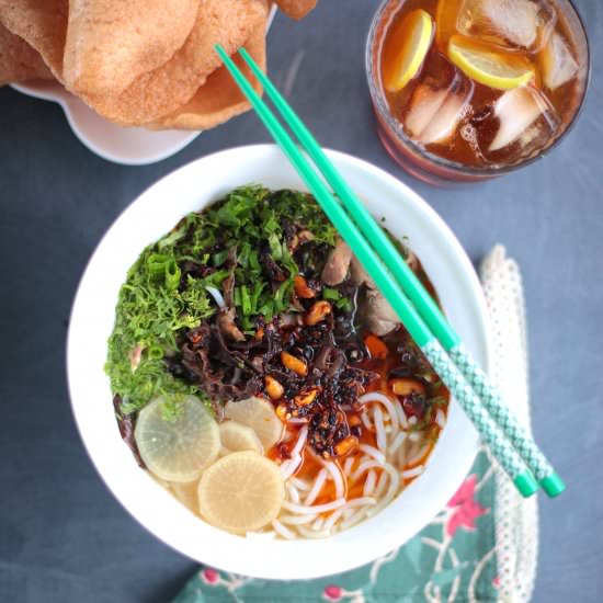Lanzhou Pulled Chicken Noodle Soup - Recipe photo by aapplemint