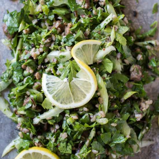 Parsley Chestnut Salad - Recipe photo by lasxrcista